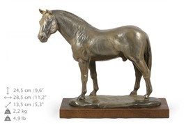 Hanoverian Horse, horse wooden base statue, limited edition, ArtDog - £162.06 GBP