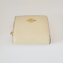 Coach CW790 Snap Wallet Crinkled Patent Leather Small Clutch Pearl - £62.49 GBP