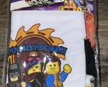 Lego Movie-2 ~ Boy&#39;s Boxer Briefs 5-Pair Underwear Handcraft Cotton ~ Si... - $14.09
