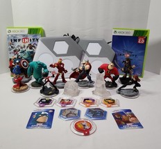 Disney Infinity Lot of 20+ pieces Marvel Disney Monsters Inc Pirates Power Discs - £54.61 GBP