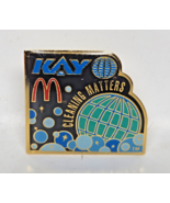 Mcdonalds KAY Cleaning Matters Bubbles Lapel Pin Collectible - $90.80 MXN