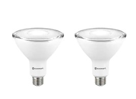 EcoSmart 90Watt Replacement PAR38 Dimmable LED Light Bulb, Bright White, 2 Bulbs - £23.14 GBP