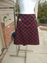 Nwot Maurices Red&amp;Black Plaid Skirt 18W - £13.27 GBP