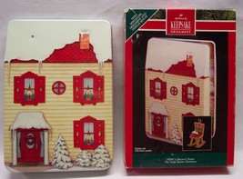 Hallmark Keepsake The Night Before Christmas Display House & Mouse Ornament 1992 - £11.87 GBP