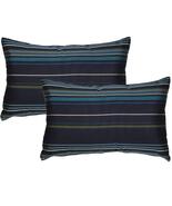 PILLOW DÉCOR Sunbrella Outdoor Pillow, Stanton Lagoon, 12&quot;x19&quot; (Set of 2... - $125.57 CAD