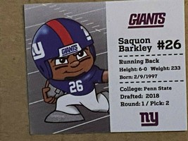 NFL Teenymates Series 9 Pocket Profile Giants Saquon Barkley *Loose/NEW* j1 - £3.92 GBP
