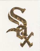 GOLD LEAF Chicago White Sox  2 inch fire helmet decal sticker RTIC window - £2.76 GBP