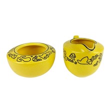 MIKASA Fashion Plate Tribal CP002 Congo Pattern Yellow Sugar Bowl Creame... - £50.61 GBP