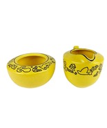 MIKASA Fashion Plate Tribal CP002 Congo Pattern Yellow Sugar Bowl Creame... - £50.61 GBP