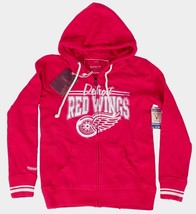Mitchell &amp; Ness Womens Distressed Vintage Detroit Hockey Red Wings Hoodie Large - £62.09 GBP