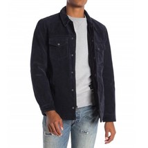 Levi&#39;s Men&#39;s Long Sleeve Rugged Faux Suede Shirt Jacket Chest Pockets Navy XL - £46.58 GBP