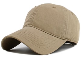 True Comfort Fit Adjustable Low Crown Cotton Baseball Cap Khaki - $32.84 CAD