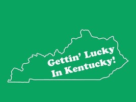 FUNNY TSHIRT Getting Lucky In Kentucky T-shirt Country Music Mens Tee Sh... - $12.95