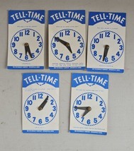 Vintage 1950s Milton Bradley Childrens Telling Time Clocks Lot of 5 - £27.62 GBP