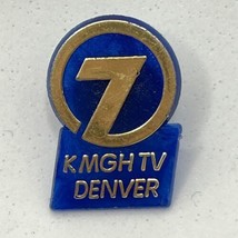 Denver Colorado KMGH TV Channel 7 Television Broadcasting Plastic Lapel ... - £4.43 GBP