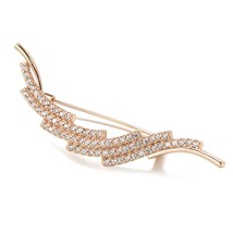 New 585 Rose Gold Fine Brooch for Women Creative Fashion Wedding Jewelry Unique  - £9.87 GBP
