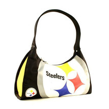 Pittsburgh Steelers NFL Logo Hype Hobo Purse Handbag with Shoulder Strap - £31.14 GBP