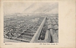 Chicago Il~Stock YARDS-SOUVENIR Postcard Comp #6305-AERIAL View Postcard 1900s - $6.35