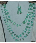 AMAZING TURQUOISE NECKLACE W ITH EARRINGS*L@@K* - $247.30 MXN