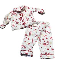 American Girl Red Snowflake Christmas Winter Pajamas 18&quot; Doll Clothing - £15.10 GBP