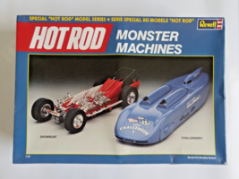 Vintage Revell Hot Rod 1:25 Monster Machines 2 Car Kit #7501 Open Box 1987 - $39.59