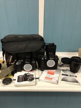 Lot Of Nikon N70 35mm SLR Film Camera + N80 + Tamaron Lense + Hoya Filter Ss-50 - $197.01