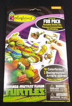 Teenage Mutant Ninja Turtles  Colorforms fun pack 2 backgrounds 18 stickers - $2.95