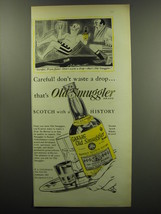 1949 Old Smuggler Scotch Ad - Cartoon by Richard Taylor - Careful, Pryce-Jones! - $18.49