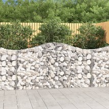  Gabion Basket Set of 5 Silver Galvanized Iron - €951,88 EUR