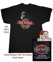Harley Davidson TWO WHEELS Kauai Hawaii Embroidered Front Logo XXL Men&#39;s... - $19.95