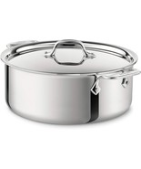 All-Clad D3 3-Ply Stainless Steel Stockpot 5 Qt Induction Oven Broiler S... - $140.24