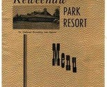 Keweenaw Park Resort Menu Copper Harbor Michigan 1950s Faux Hammered Cop... - $98.90