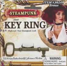 SteamPunk Cosplay Victorian Style Key Adjustable Finger Ring NEW UNUSED - $6.89