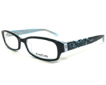 bebe Eyeglasses Frames BB5063 HUGS 001 JET Black Blue Rectangular 52-16-135 - $32.35
