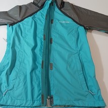 Columbia RL0176 Women's OutDry Turquoise/Gray Nylon Rain Jacket Hooded Chest 38" image 12