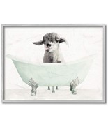 Baby Llama In A Tub Funny Animal Bathroom Drawing By Stupell Industries,... - $59.64 CAD