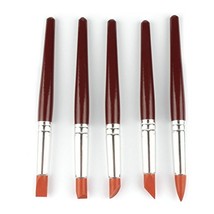 Bluemoona 5 Pcs - Pottery Tools Clay Modeling Sculpting Kits Silicone Rubber Tip - £6.07 GBP