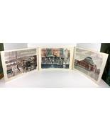 Lot of 3 Paul Norton Seattle Tacoma Watercolor Prints Pioneer Square Lak... - £34.82 GBP