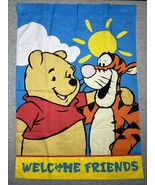 Disney Pooh Garden Flag Tigger Welcome Friends - $163.28 MXN