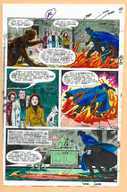 Original 1975 Phantom Stranger 38 DC Comics vintage color guide art page 10: JLA - £43.35 GBP