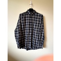 Vintage Nordstrom Smartcare Shirt M Tartan Wrinkle Free Cotton EUC - $27.00