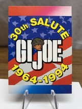 Vintage #D61. GI JOE  PROMO PROMOTIONAL CARD  30th YEAR SALUTE 1964 - 19... - $218.93 MXN