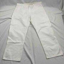 NWT Dickies Mens Straight Pants White Relaxed Fit Utility Pockets Size 4... - £17.13 GBP