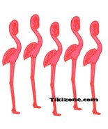 25 Tropical Pink Flamingo Drink Stirs/swizzle Sticks Miami Tiki Bar Stir... - £11.84 GBP