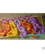 Multicolor Luau Ruffled Flower Leis (1 Doz) - £7.89 GBP