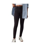 American Eagle Black Mid Rise Jeggings Super Stretch Sateen Skinny Jeans... - $26.31 CAD
