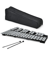 27 Note Glockenspiel Xylophone with 2 Rubber Mallets - Color: Black &amp; White - £57.18 GBP