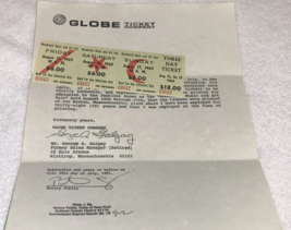 Woodstock 1969 Mail Order $6.00 Tickets Jimi Hendrix Grateful Dead Joplin Coa - £98.05 GBP
