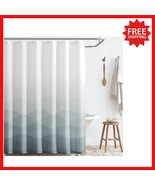 Modern Ombre Grey Shower Curtain 70x72 - Beach Inspired Decor, Includes ... - $764.70 MXN