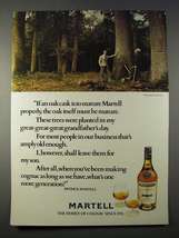 1977 Martell Cognac Ad - Oak Cask is To Mature Properly - $18.49